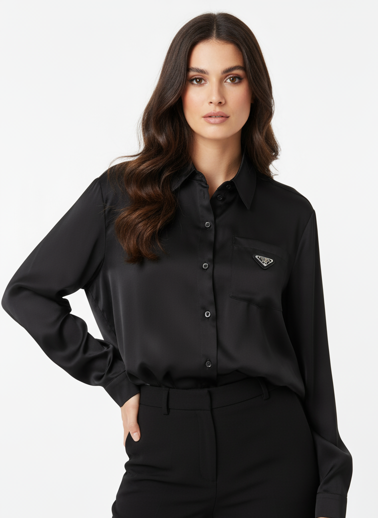 Prada long Sleeve T shirt black