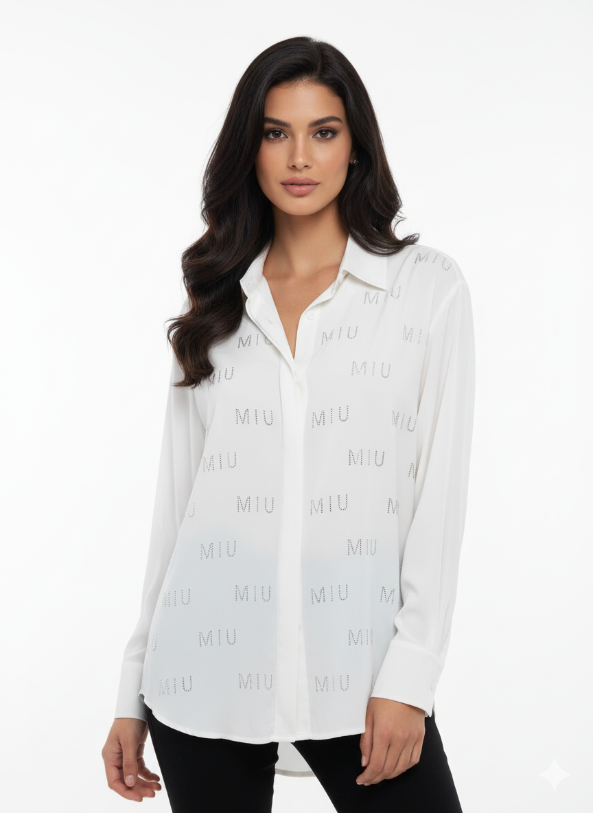 Miu Miu long Sleeve T shirt white