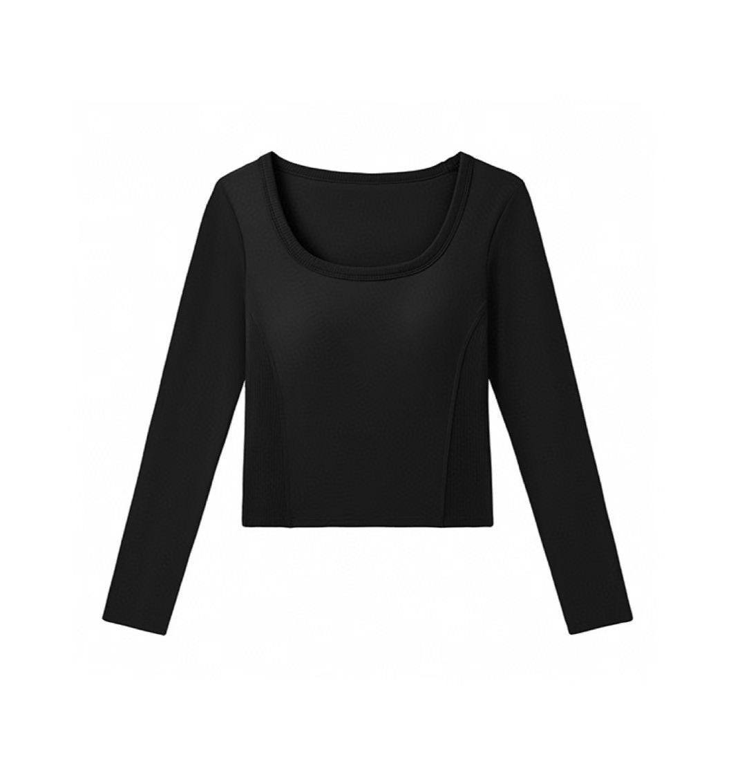 Women Long Sleeve Crop Sport Top
