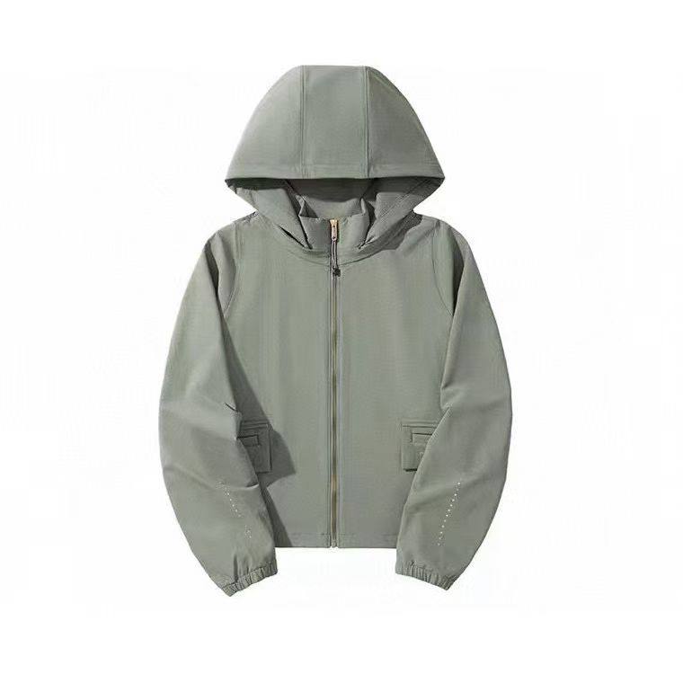 Women Lightweight Hooded Zip Sport Jacket