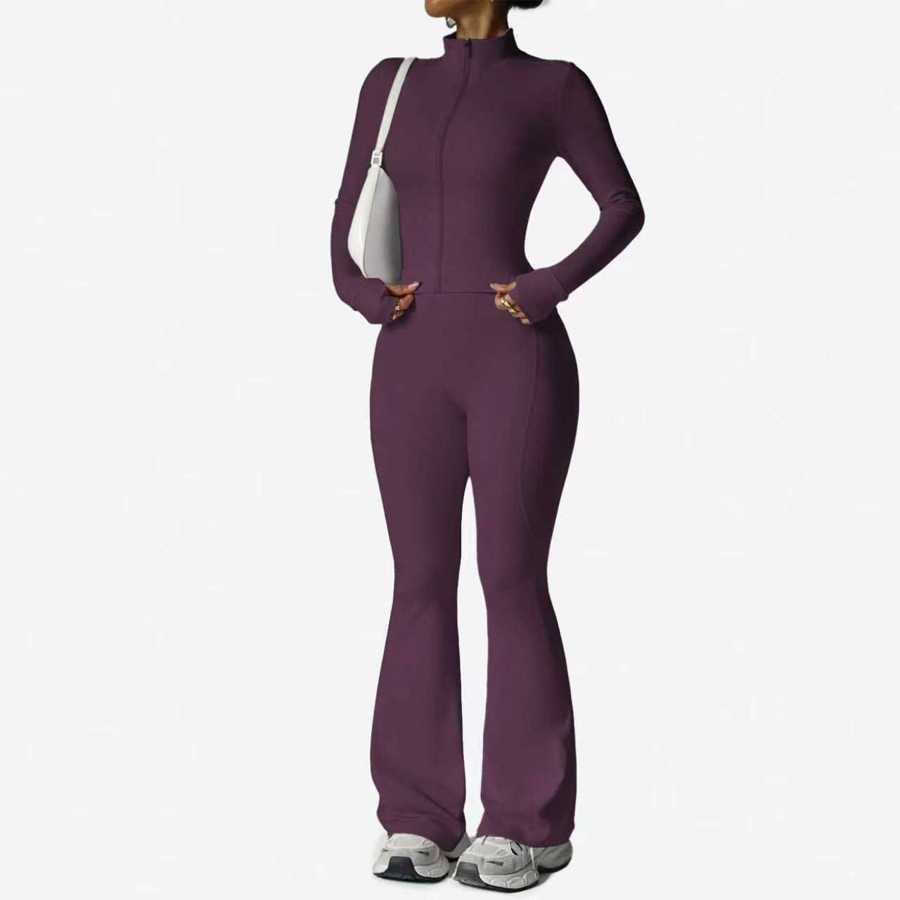 Women Sport Zip Jumpsuit