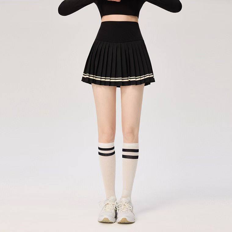 Women High Waist Pleated Sport Skirt